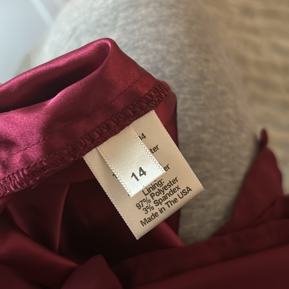 Paper Crown for Anthro Burgundy Slip Tank Maxi Formal Going Out Bridesmaid Dress - Picture 10 of 10